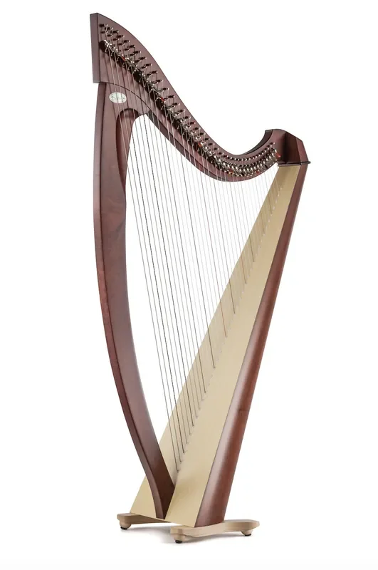 Titan 38 string harp (Gut strings) in mahogany finish by Salvi