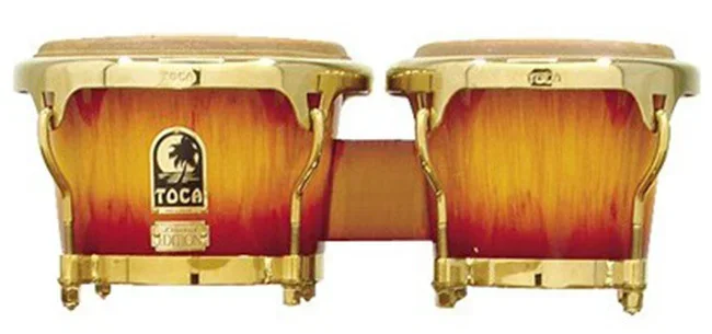 Toca LE Series 7 & 8-1/2″ Wooden Bongos in Firestorm