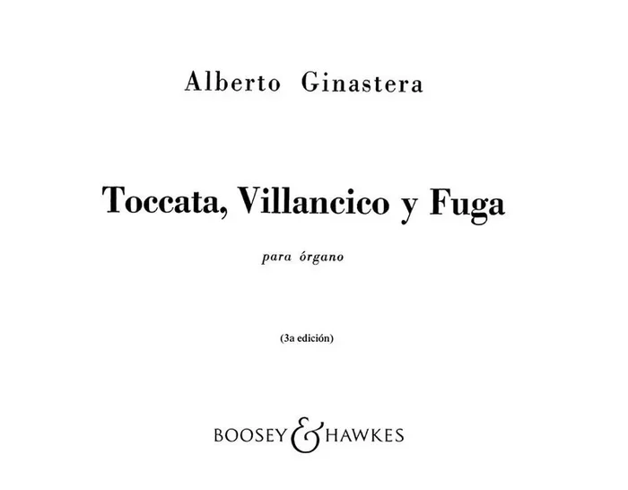 Toccata Vill Fuga Org Book