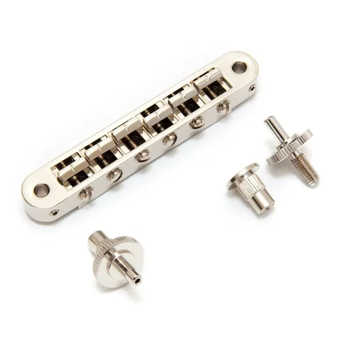 TonePros Tune-O-Matic Aluminium Nashville Bridge, Standard (US/Imperial) Thread, Nickel