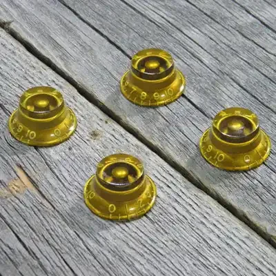 Top Hat knob Set Gold (Set Of 4)