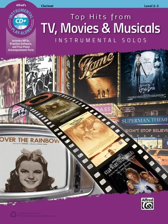 Top Hits From Tv Movies & Musicals Clarinet Book/CD
