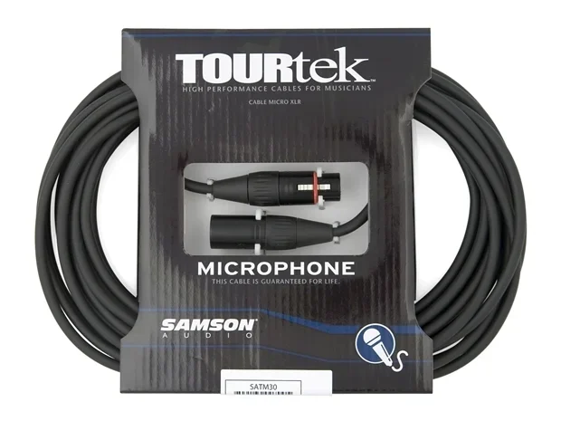 TourTek : TourTek 30′ XLR to XLR Microphone Cable (9.2m)