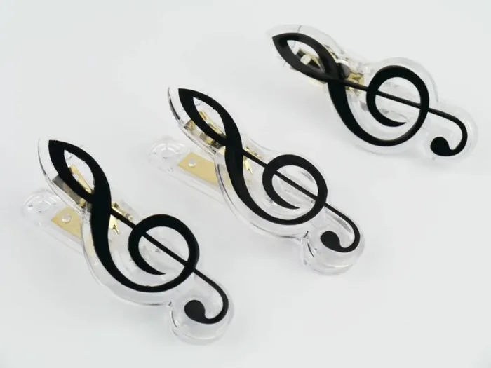 Treble Clef Music Clip 7cm