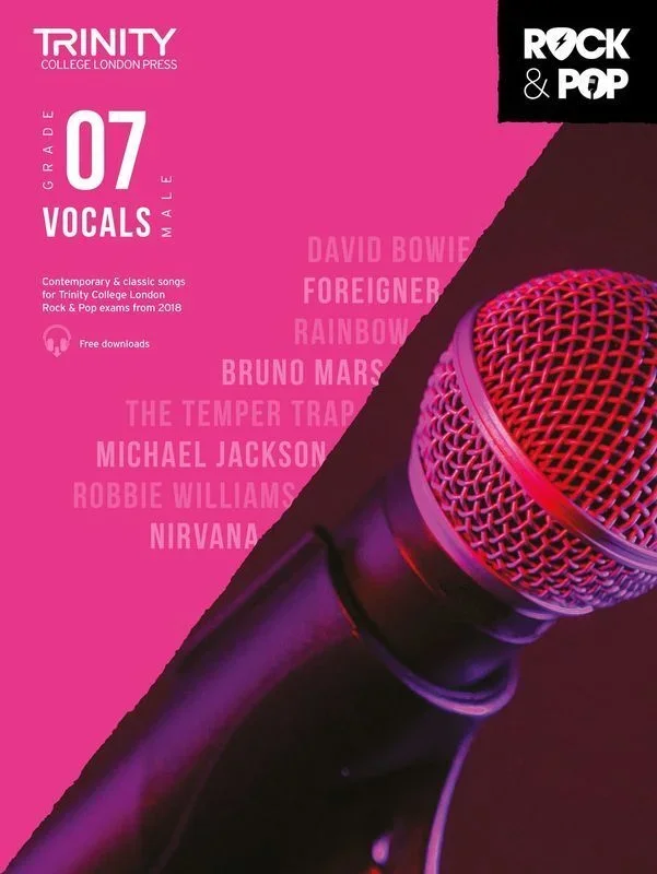 Trinity Rock and Pop Male Vocals Gr 7 2018 (Softcover Book)