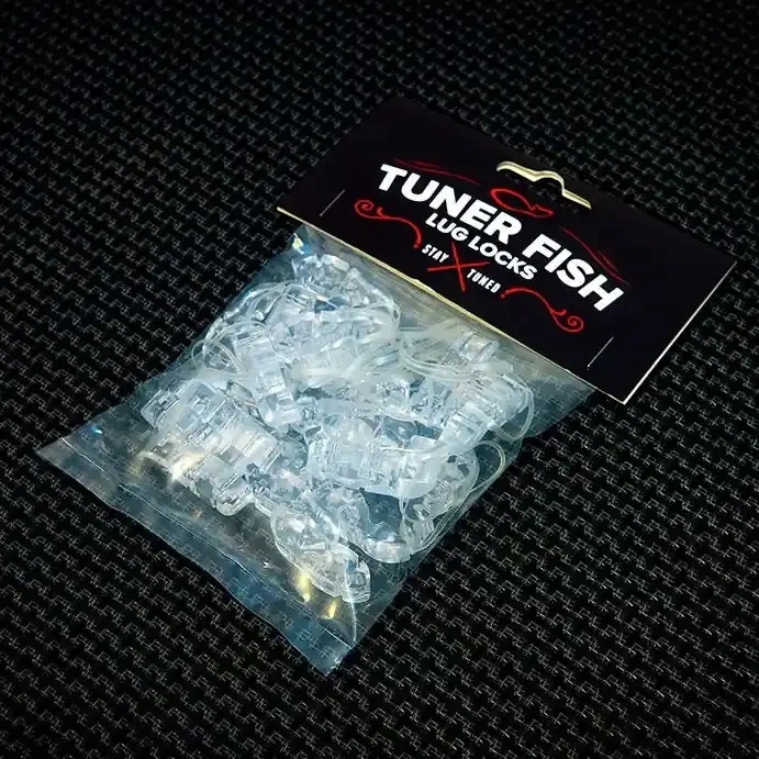 Tuner Fish Lug Locks Clear 24 Pack