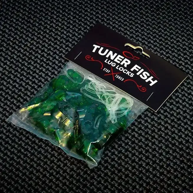 Tuner Fish Lug Locks Green 24 Pack