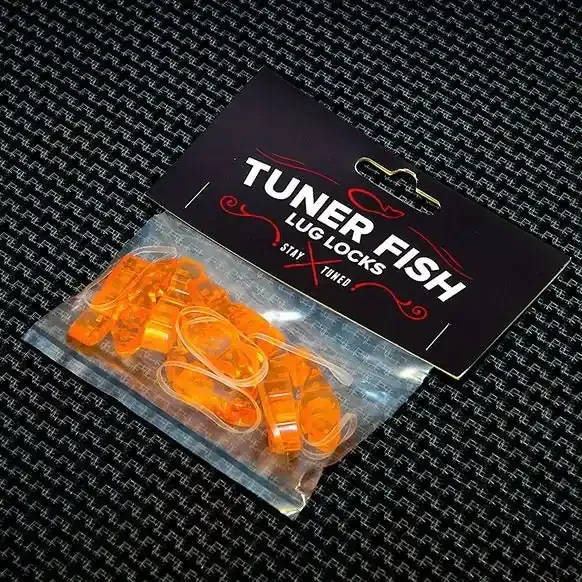 Tuner Fish Lug Locks Orange 8 Pack