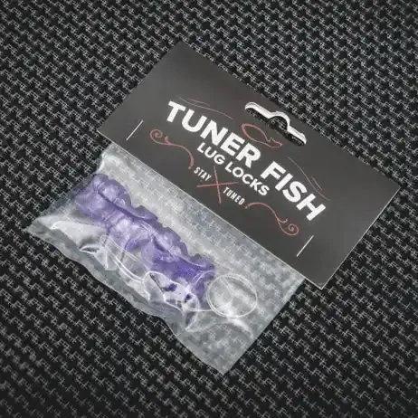 Tuner Fish Lug Locks Purple 4 Pack