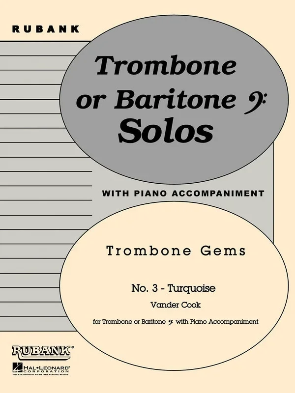 Turquoise Trombone/Piano (Softcover Book)