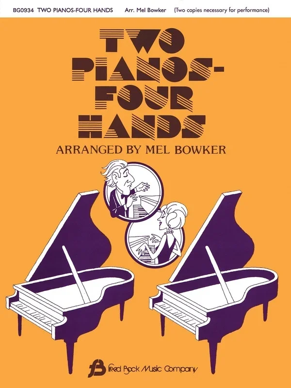 Two Pianos Four Hands Arr Bowker (Softcover Book)