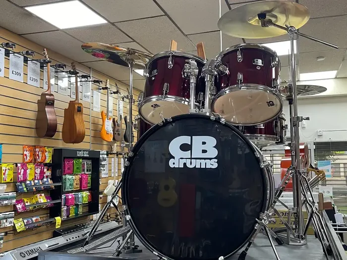 Used / 2nd Hand Wine Red CB Drum Kit