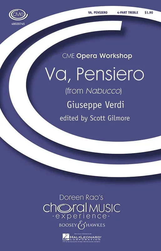 Va Pensiero 4 Part Treble Book