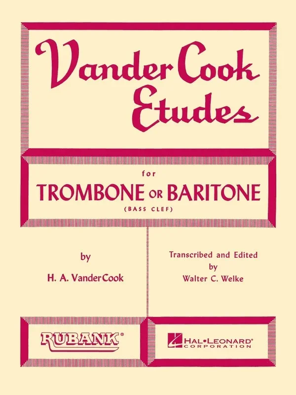 Vandercook Etudes Trombone/baritone bc (Softcover Book)