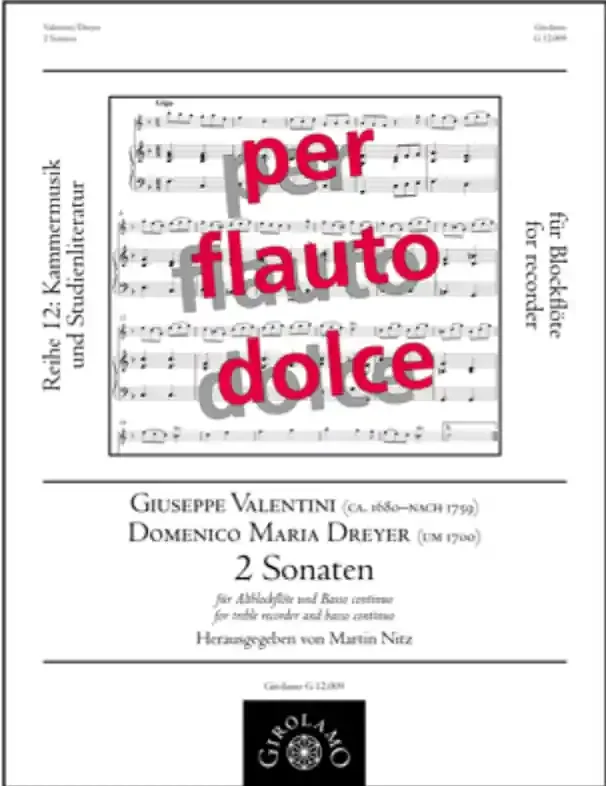 Various 2 Sonatas for Alto Recorder and Continuo
