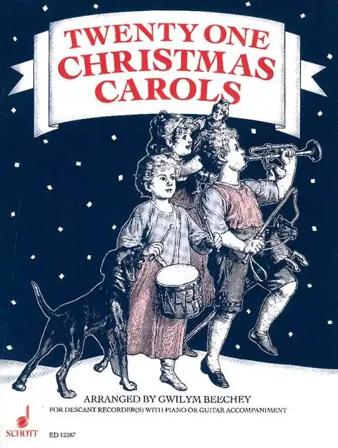 Various 21 Christmas Carols for Descant Recorder(s) with Piano or Guitar Accompaniment
