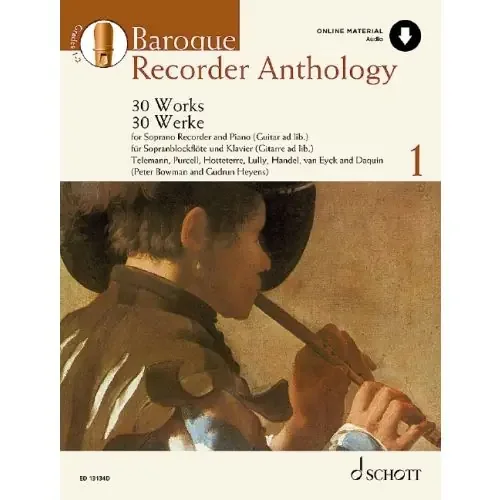 Various Baroque Recorder Anthology, Vol. 1 (Online Material)