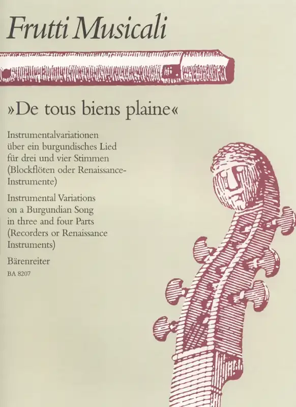Various De tous bien plaine for Recorder Ensemble