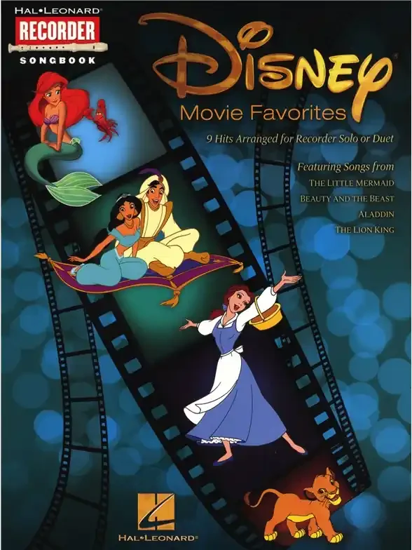 Various Disney Movie Favourites for Recorder