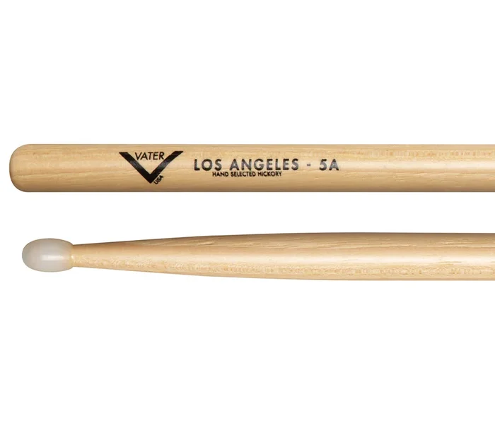 Vater LA 5A Nylon Tip American Hickory Drumsticks