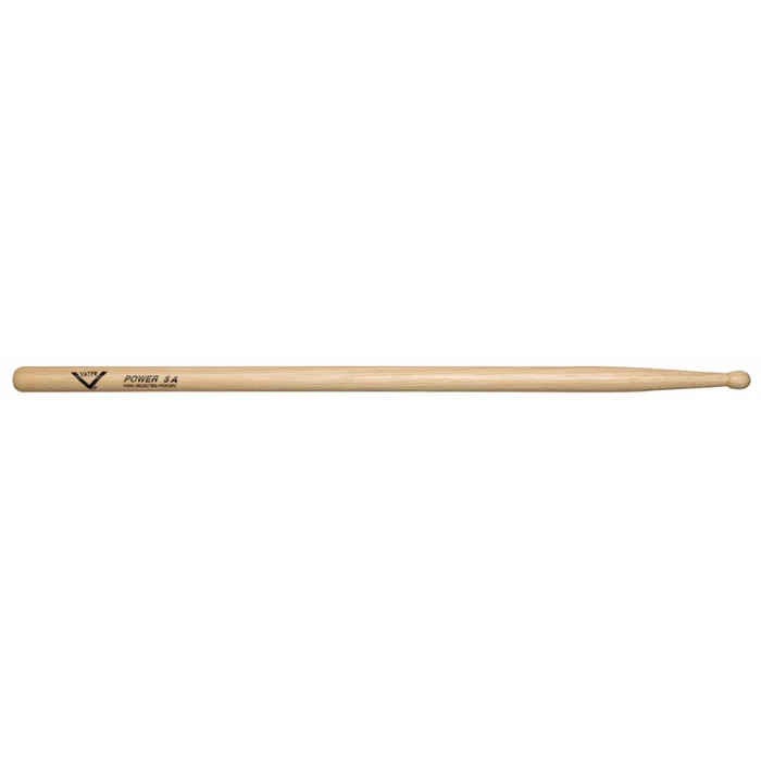 Vater Power 5A Wood Tip Drumsticks – Extra Length for Reach and Weight