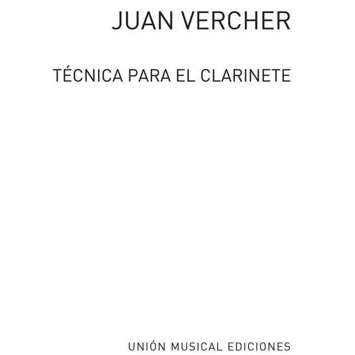 Vercher, Juan – Tecnica Para El Clarinete