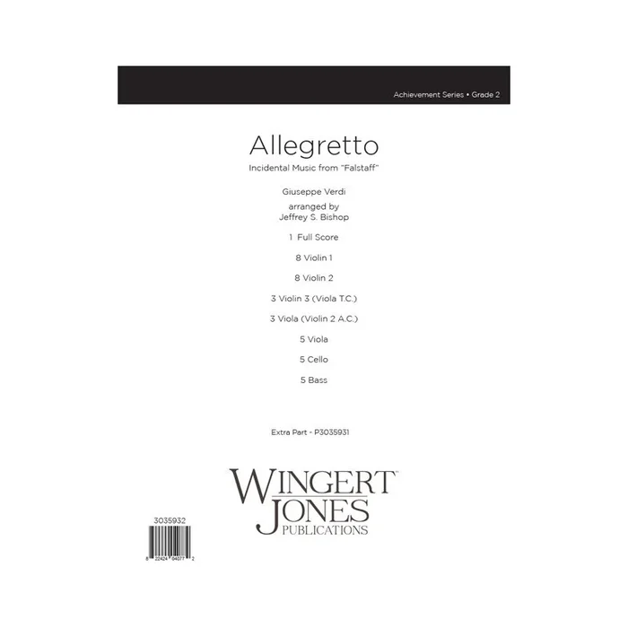 Verdi, Giuseppe Fortunino Francesco – Allegretto