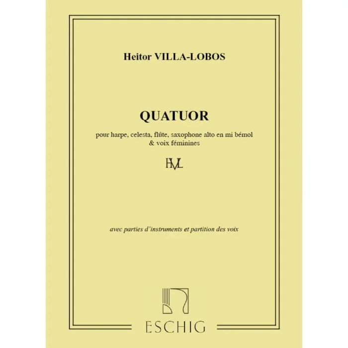 Villa-Lobos, Heitor – Quatuor, Pour Harpe, Celesta, Flute Et Saxophone