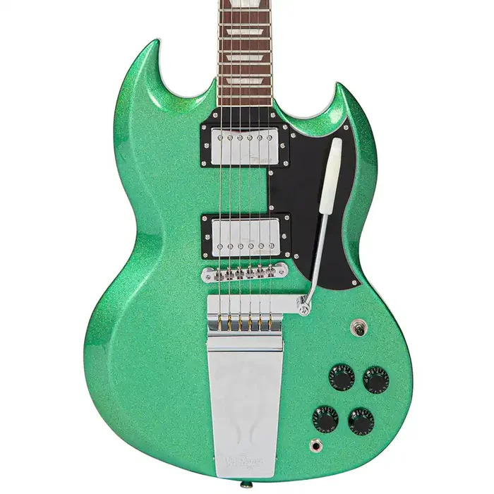 Vintage Limited Edition 30th Anniversary VS6 Electric Guitar ~ Green Metalflake