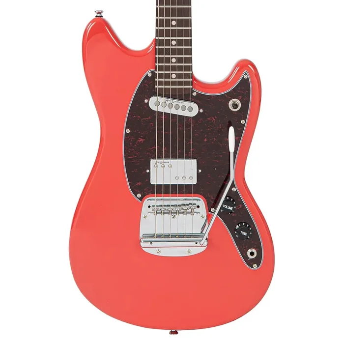 Vintage REVO Series ‘Colt‘ HS Duo Electric Guitar – Firenza Red