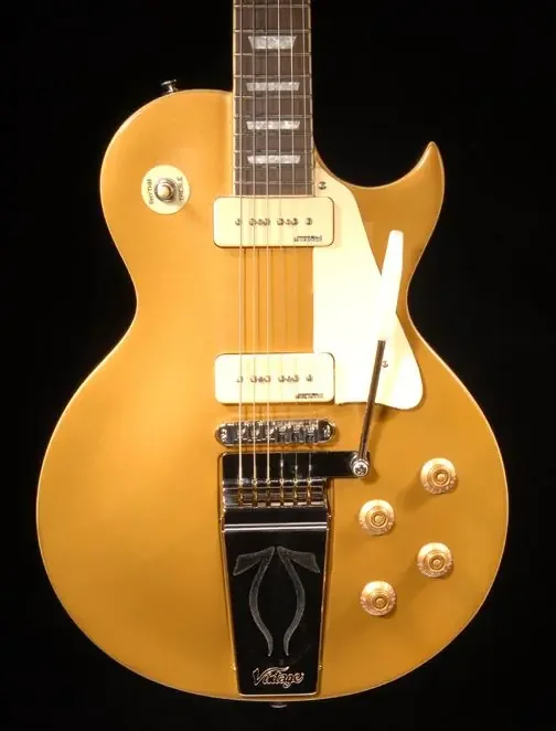 Vintage V100MU Midge Ure Gold Top with Trem