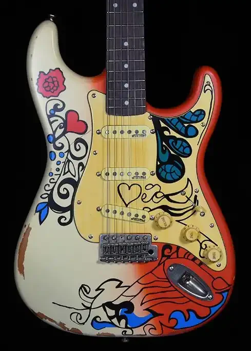 Vintage V6MRHDX Icon V6 Blug, Summer of Love Guitar