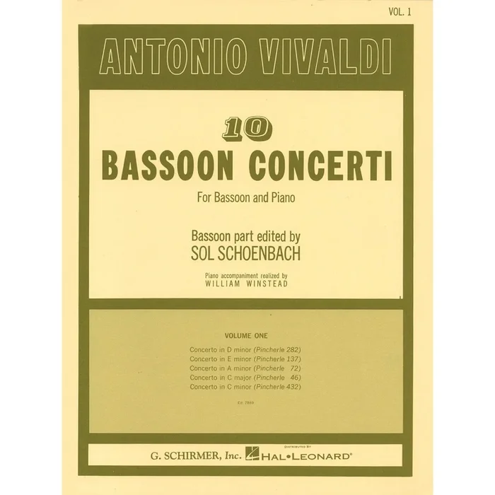 Vivaldi, Antonio – 10 Bassoon Concerti, Vol. 1