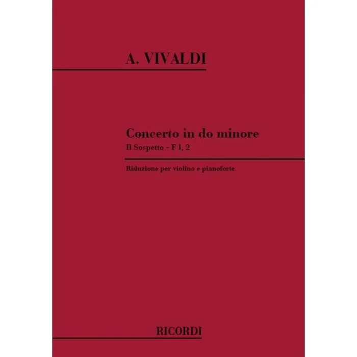Vivaldi, Antonio – Concerto in Do minore per Violino, Archi e BC