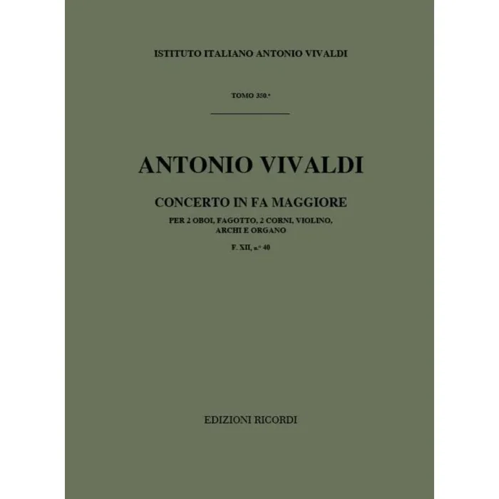 Vivaldi, Antonio – Concerto in Fa Maggiore