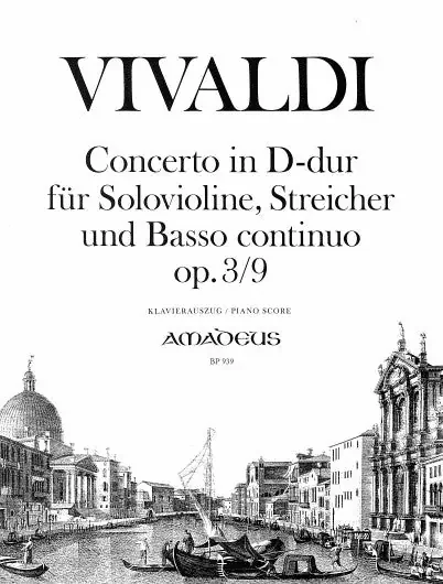 Vivaldi Concerto in D Major Op. 3/9 for Violin – Piano Reduction