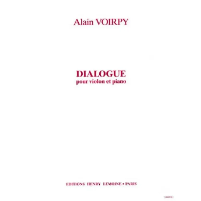 Voirpy, Alain – Dialogue