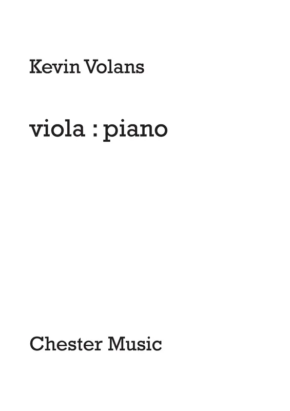Volans: viola:piano