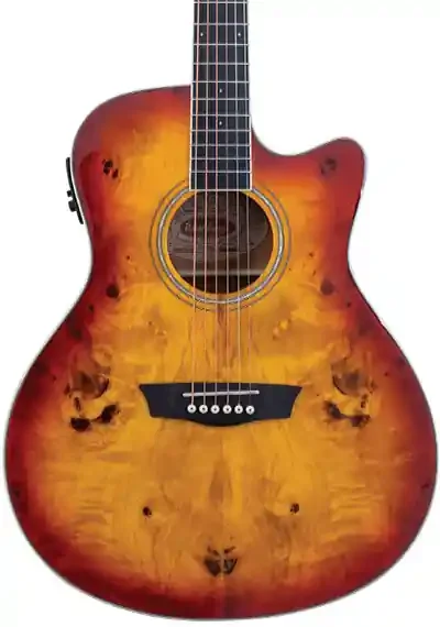 Washburn BURL ACE Deep Forest Grand Auditorium – Amber Fade