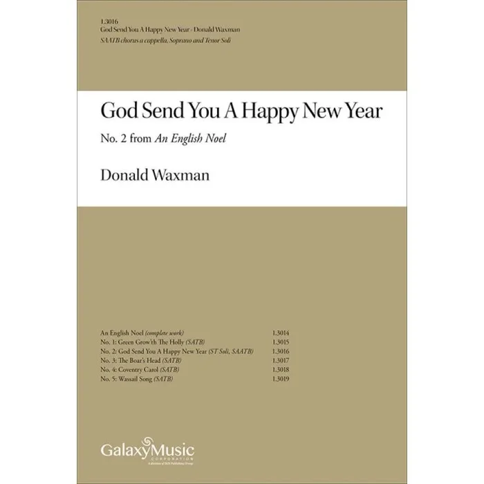 Waxman, Donald – An English Noel: God Send You A Happy New Year