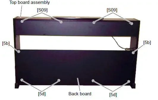 WE970600 – Set 4 M4 screws for Clavinova