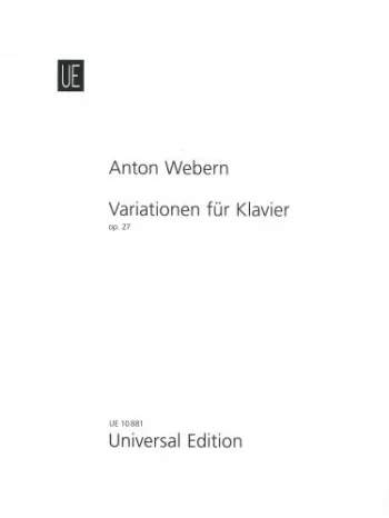 Webern : Variaiton For Piano: Op.27 (Universal)