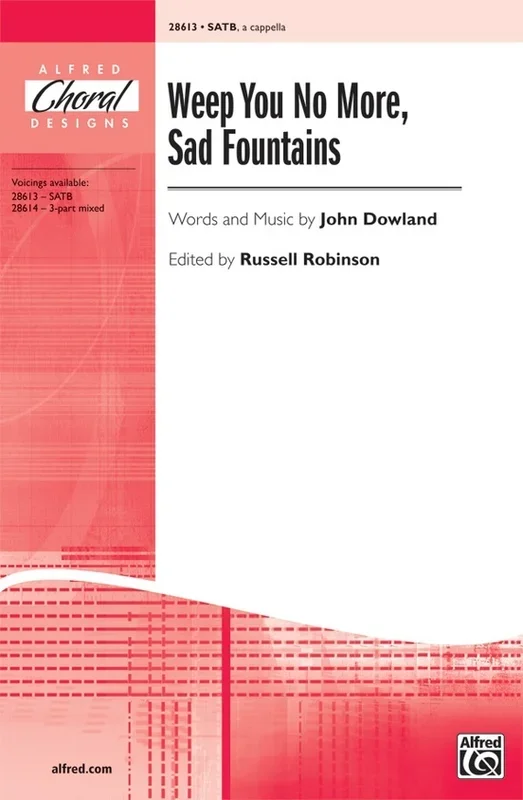 Weep You No More Sad Fountains SATB