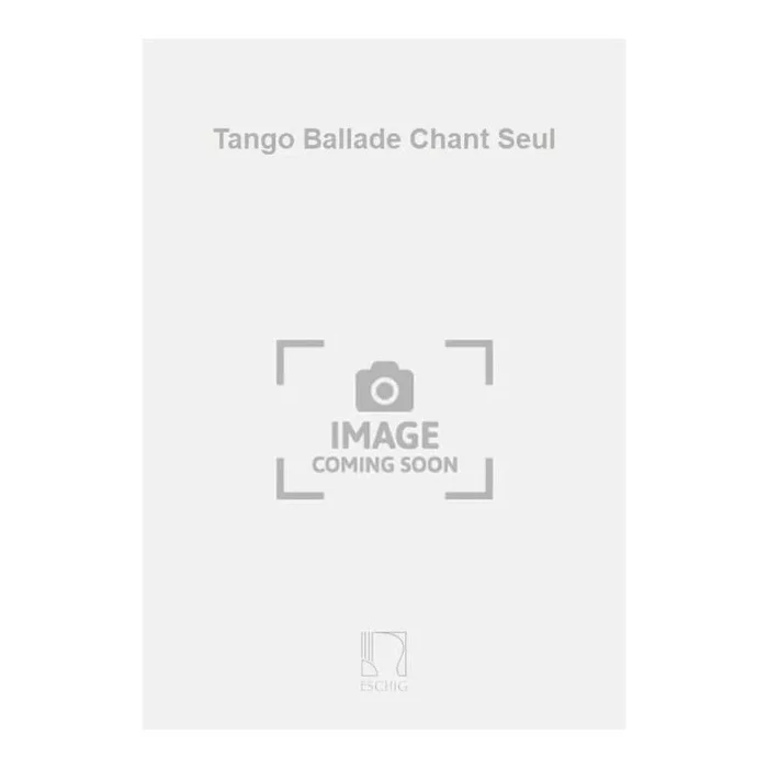 Weill, Kurt – Tango Ballade Chant Seul