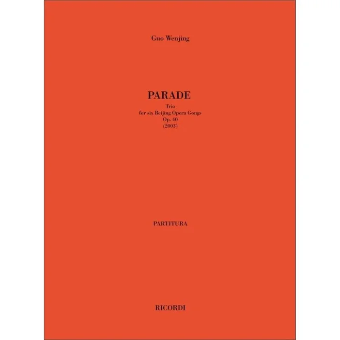 Wenjing, Guo – Parade. Trio Op. 40