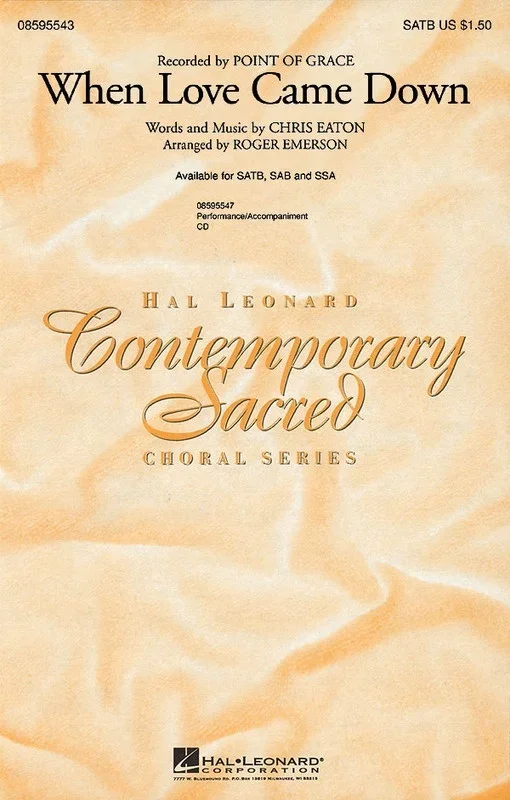 When Love Came Down ShowTrax CD Arr Emerson (CD Only)