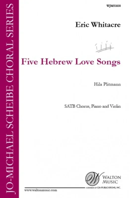 Whitacre – 5 Hebrew Love Songs Full Score (Softcover Book)