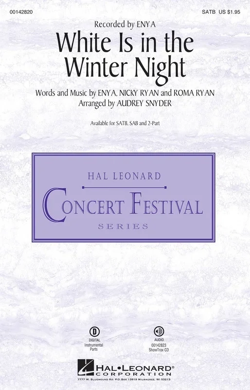 White Is In The Winter Night ShowTrax CD (CD Only)