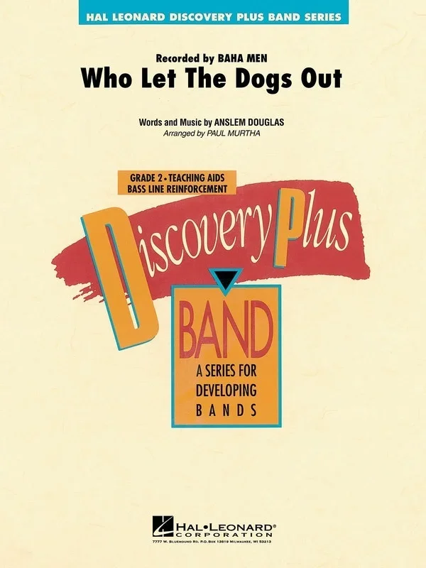 Who Let The Dogs Out Concert Band 2 Score/Parts (Pod) (Music Score/Parts)