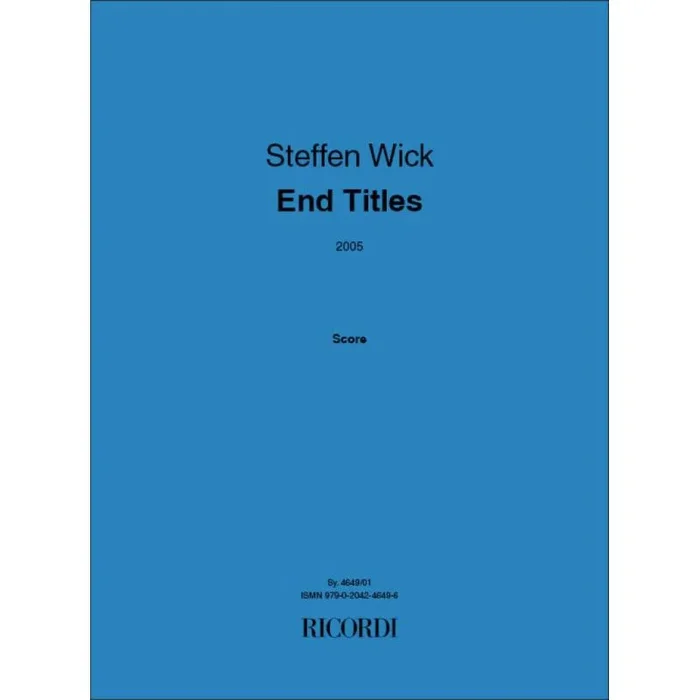 Wick, Steffen – End Titles 2005